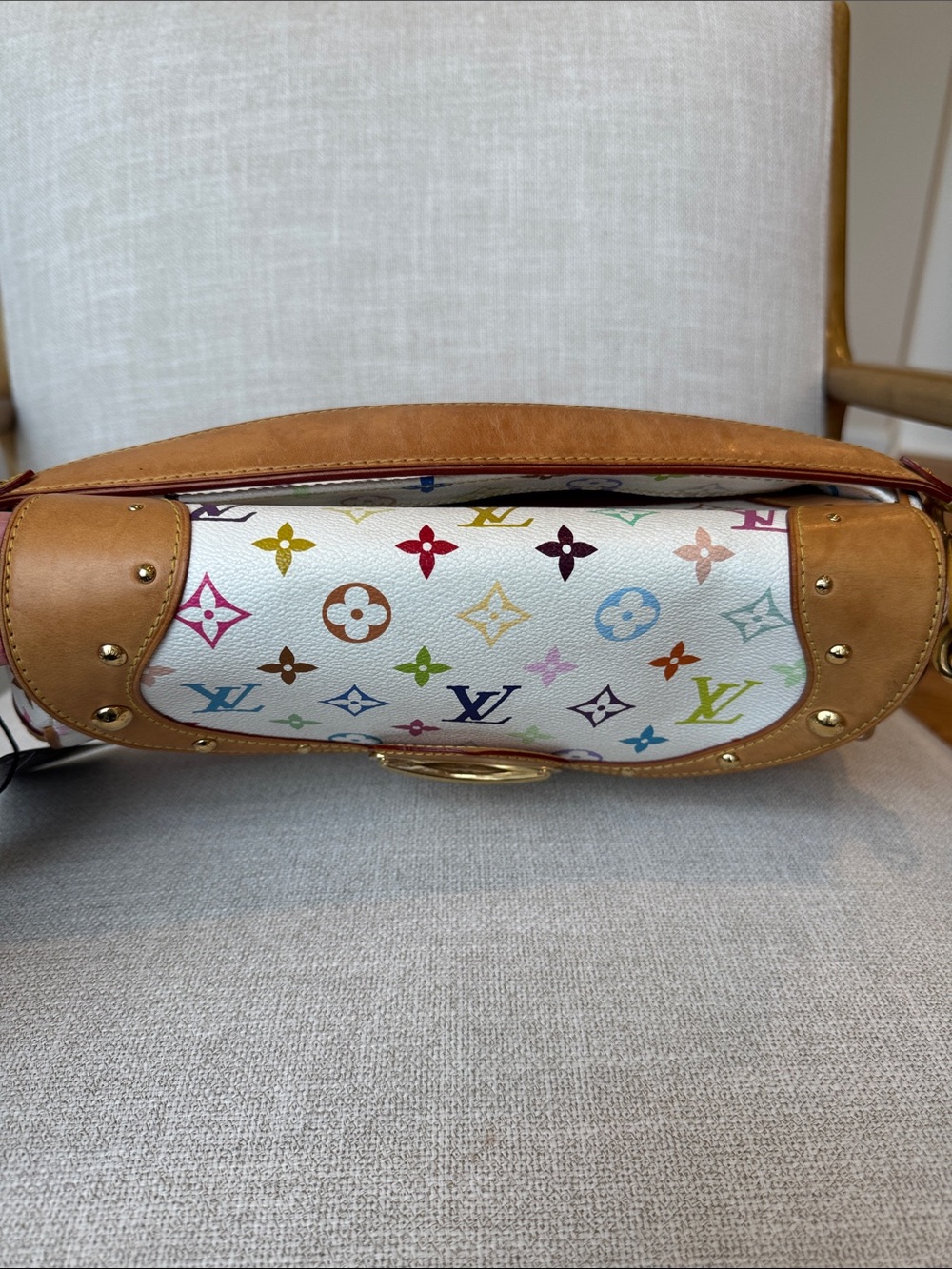 Louis Vuitton Monogram Murakami Multicolor Beverly MM White Authentic *rare* - Picture 6 of 17